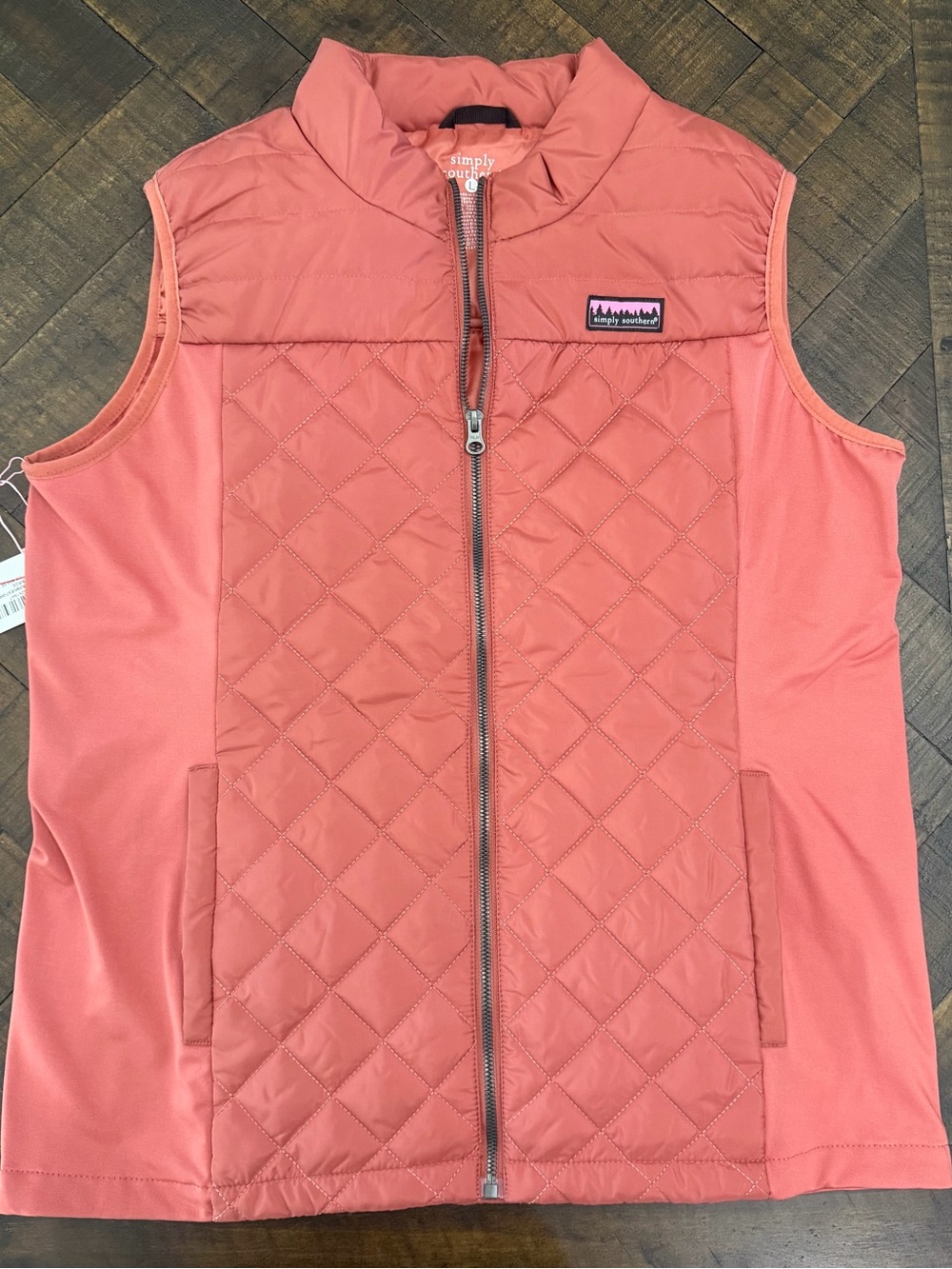 Simply Southern Coral Quilted Vest